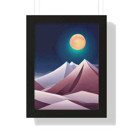 Celestial Harmony Framed Night Sky Artwork - Sustainable Chic for Your Living Space