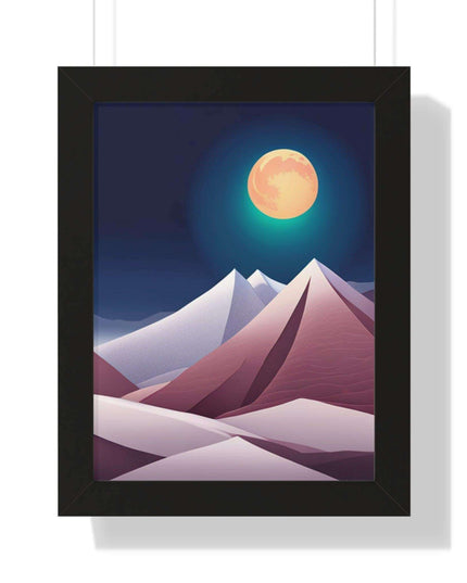 Celestial Harmony Framed Night Sky Artwork - Sustainable Chic for Your Living Space