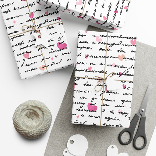 Valentine's Day Deluxe Gift Wrap Set - High-Quality Wrapping Paper crafted in the USA