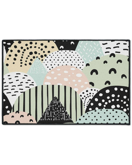 Chic Customizable Heavy Duty Polyester Floor Mat for Home Safety