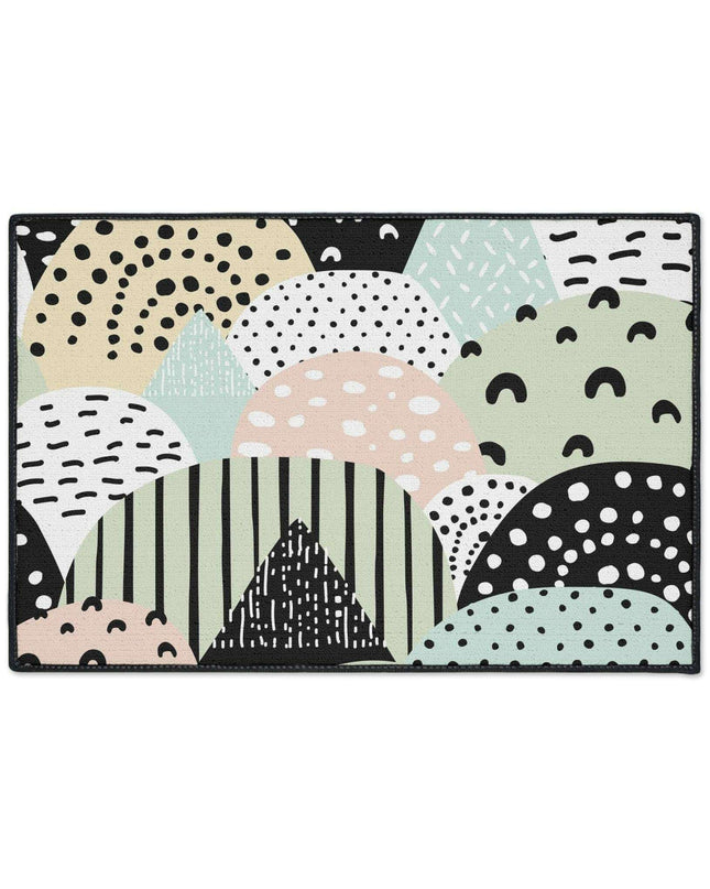 Chic Customizable Heavy Duty Polyester Floor Mat for Home Safety