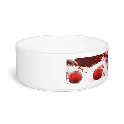 Customizable Elegant Ceramic Pet Bowl with Unique Artisan Print