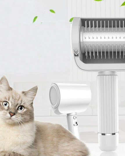 Smart Automated Pet Grooming Comb with Relaxing Massage and Effortless Hair Removal