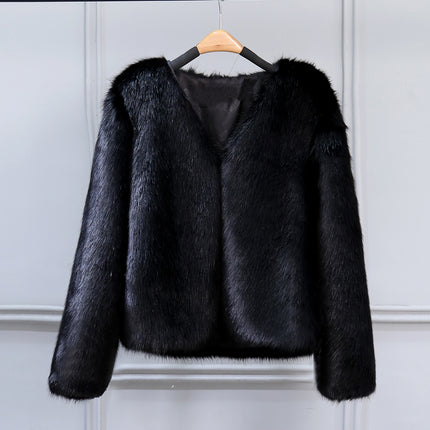 Peekaboo Studio Short Imitation Fox Fur Coat - Stylish & Warm