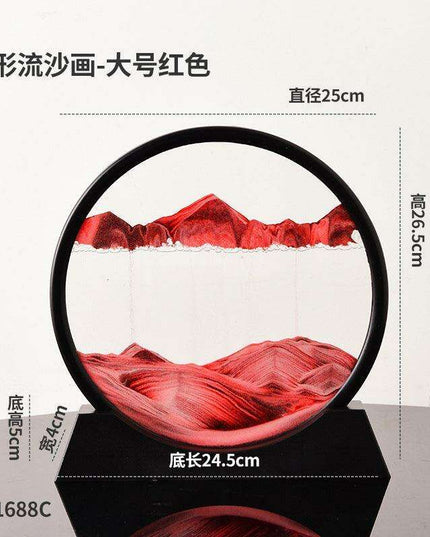 Mesmerizing 3D Glass Quicksand Art for a Tranquil Environment