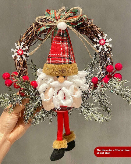 Old Man Snowman Elk Vine Ring Christmas