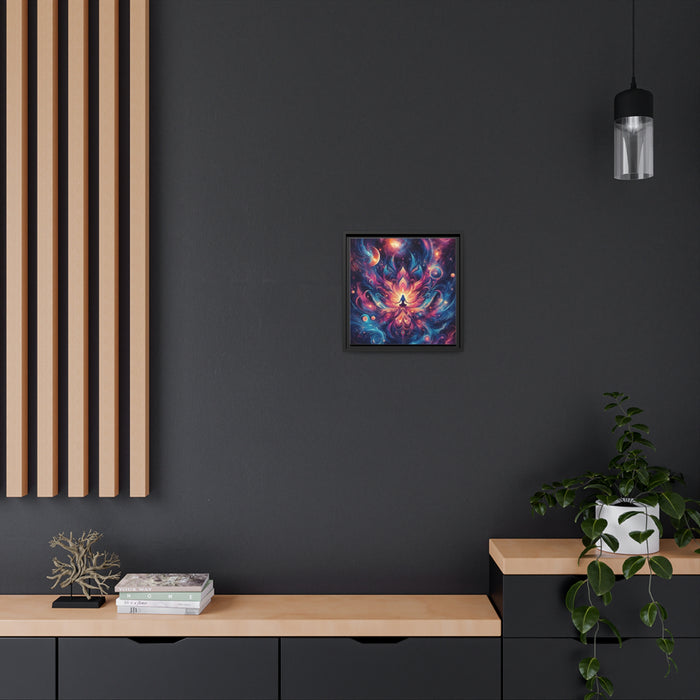 Mysterious Eco-Friendly Matte Canvas Art - Sustainable Pinewood Frame