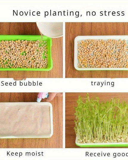 5-Pack Hydroponic Seed Germination Trays for Indoor & Outdoor Plant Growth (Lid-Free)