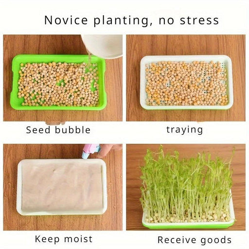 5-Pack Hydroponic Seed Germination Trays for Indoor & Outdoor Plant Growth (Lid-Free)