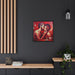 Elegant Love - Premium Matte Canvas Print in Black Pinewood Frame