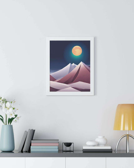 Celestial Harmony Framed Night Sky Artwork - Sustainable Chic for Your Living Space