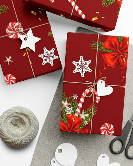 Elegant 3D Holiday Gift Wrapping Paper Set - Artfully Made in the USA