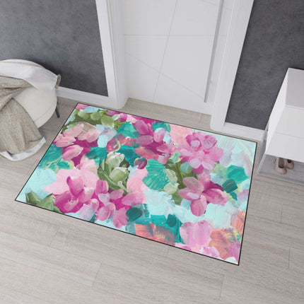 Elegant Floral Non-Slip Area Rug for Modern Home Elegance