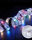 Silver Ribbon+Colorful / 2 meters and 20 lights