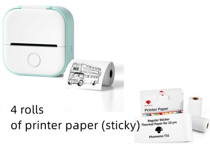 Portable Mini Thermal Label Printer Home Photo Printer Student Wrong Q
