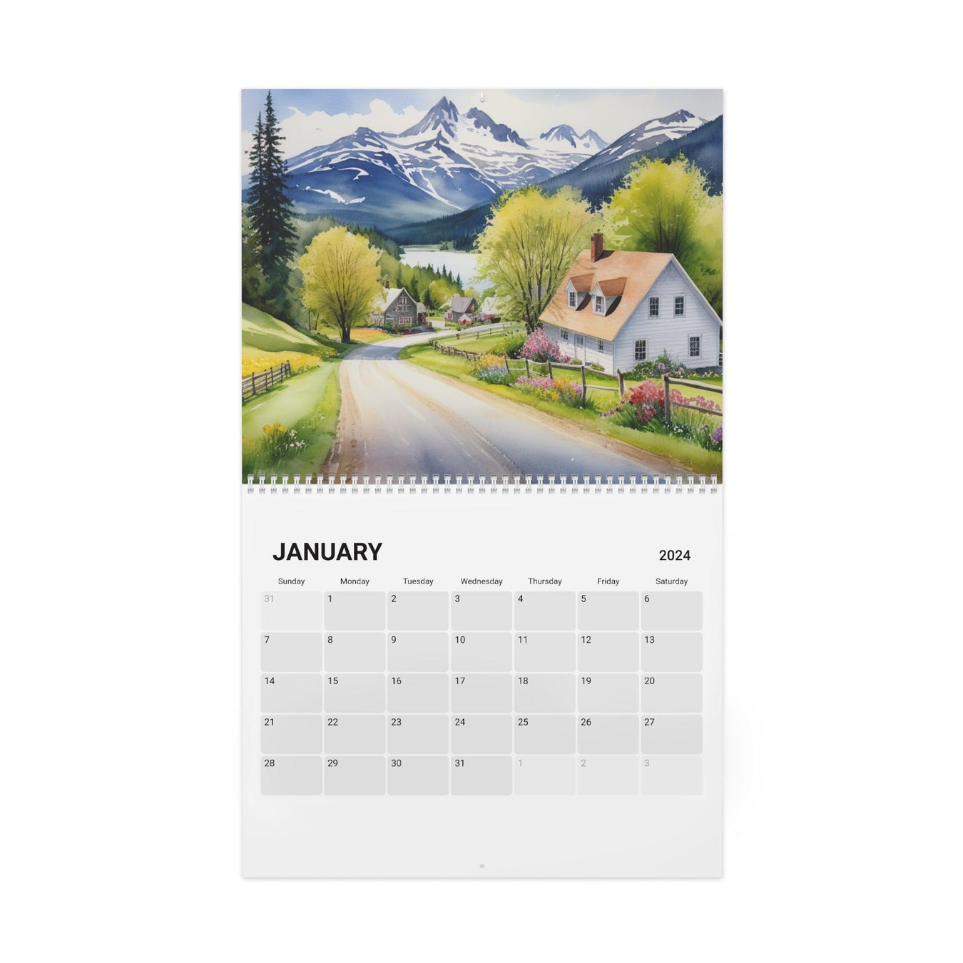 Maison d'Elite Calendar (2024) - Wall Calendar with Large Images Printify