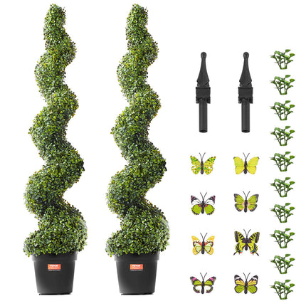 Peekaboo Studio VEVOR 2 Pack 5' UV Resistant Artificial Boxwood Trees