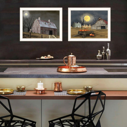 Billy Jacobs 2-Piece Autumn Moonlit Nights Wall Art Set, Framed