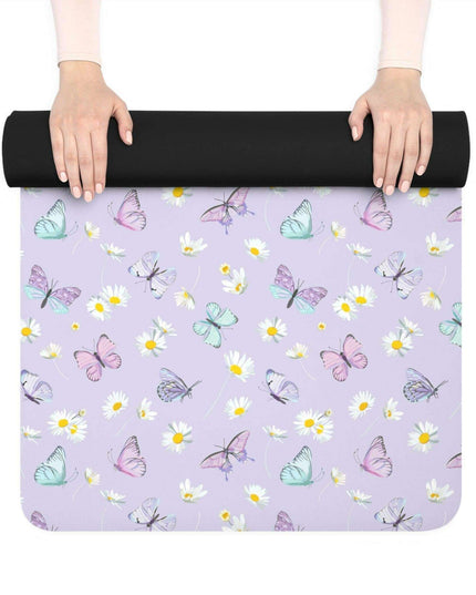 Lavender Elegance Yoga Mat - Luxurious Comfort for Tranquil Practices