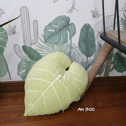 Peekaboo Studio Tropical Plant Leaves Pillow - Soft Fabric & Vibrant D
