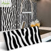 Safari City Lights Zebra Pattern Brick Stickers - Urban Elegance for Your Home
