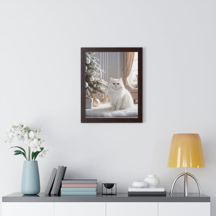 Eco-Framed Cat Wall Art: Sustainable Home Decor for Stylish Spaces