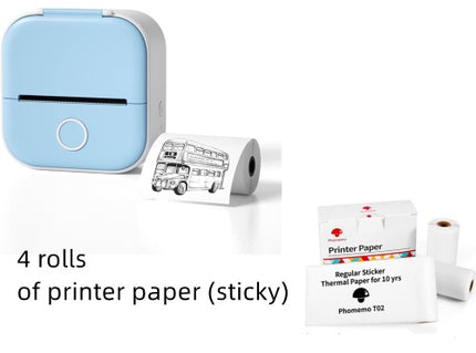 Portable Mini Thermal Label Printer Home Photo Printer Student Wrong Q