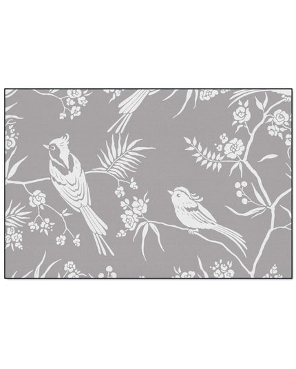 Chic Customizable Nordic Birds Floor Mat for Contemporary Home Styling