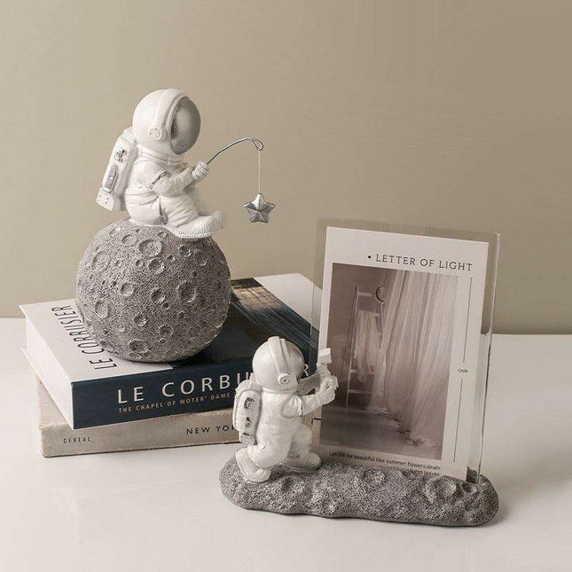 Whimsical Nordic Astronaut Resin Figurine - Unique Space-Themed Home Accent & Gift Idea
