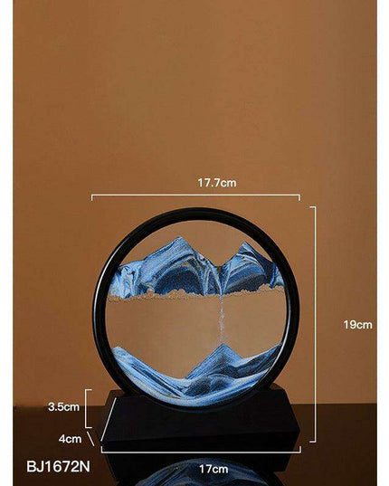 Mesmerizing 3D Glass Quicksand Art for a Tranquil Environment