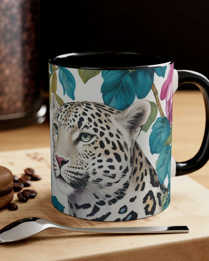 Chic Kireiina Two-Tone Ceramic Coffee Cup - Eye-Catching 11oz Mug