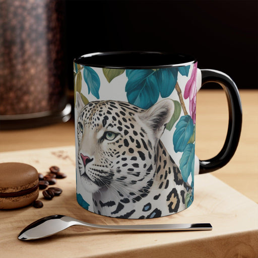 Colorful Kireiina Accent Ceramic Coffee Mug - 11oz Elegant Two-Tone Cup