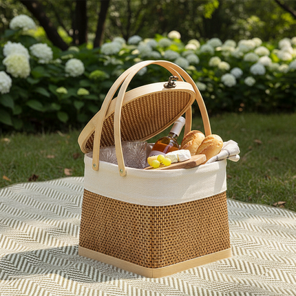 Bamboo Dumplings Wrapped In Bamboo Basket