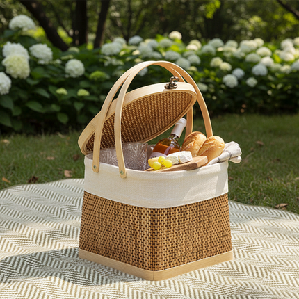 Bamboo Dumplings Wrapped In Bamboo Basket