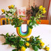 Vibrant Rainbow Vase - Burst of Color for Your Home