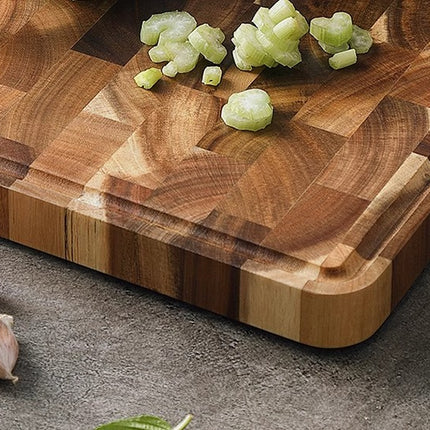 Acacia Mangium Wood Cutting Board 350x250x26 mm Thick Kitchen Board
