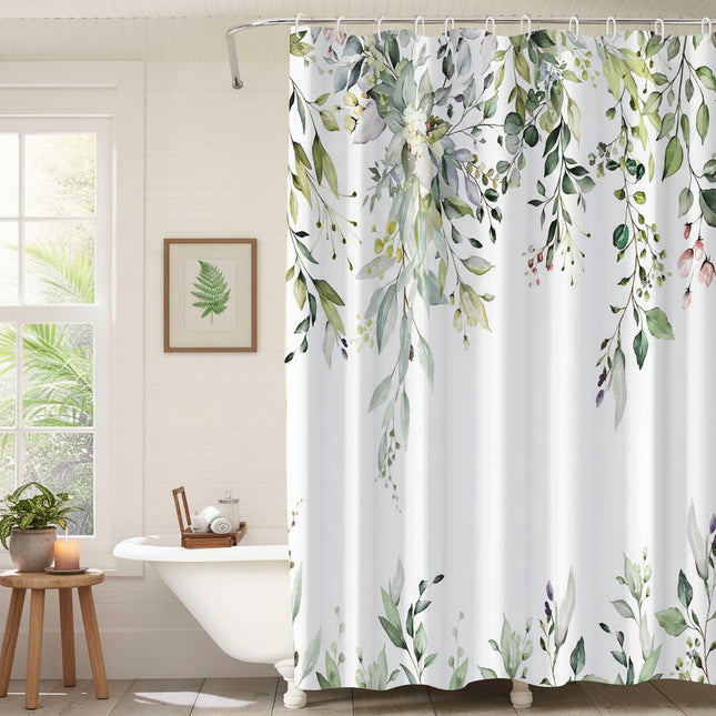 Peekaboo Studio Waterproof 3D Digital Printing Bathroom Curtain, Milde