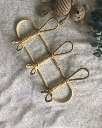 Whimsical Rattan Wall Hooks for Playful Kids' Rooms