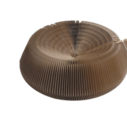 Cat Scratching Board Curved 50cm Diameter Corrugated Paper