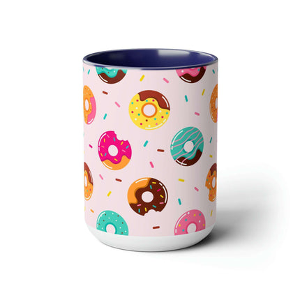 Sophisticated Two-Tone Ceramic Mug Collection - 15oz by Maison d'Elite