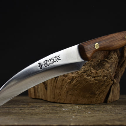 Fruit Paring Knife With Rosewood Handle And Brass Fittings 7Cr17MOV