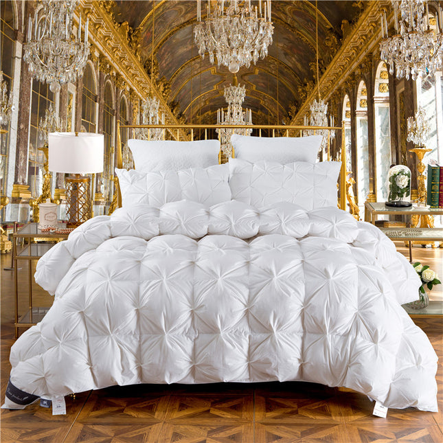 Peekaboo Studio Luxury White Goose Down Winter Duvet - Five-Star Comfo