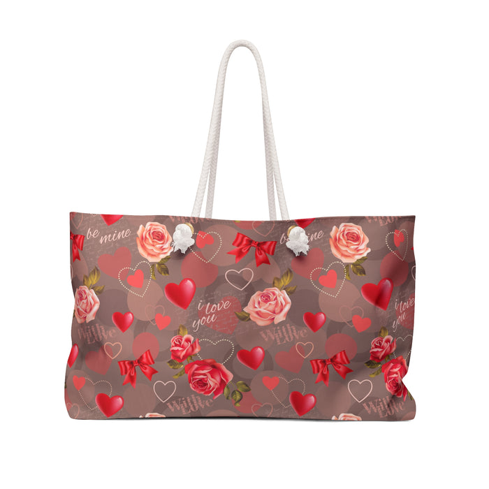 Valentine Voyageur Weekender Tote Bag - Embodying Elegance and Opulence