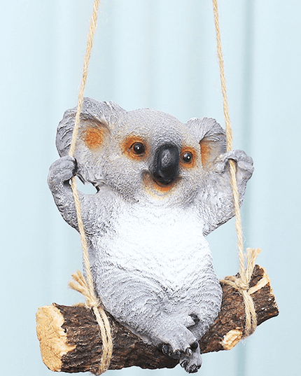 Enchanting Whimsical Animal Resin Hanging Decorations for Outdoor Villa Aesthetics