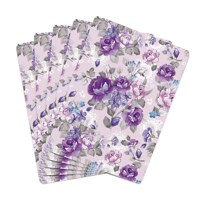 Retro Flower Pattern Playing Cards - Elegant Set for an Enhanced Gaming Experience