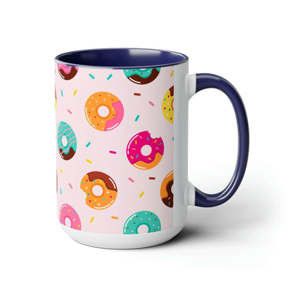 Sophisticated Two-Tone Ceramic Mug Collection - 15oz by Maison d'Elite