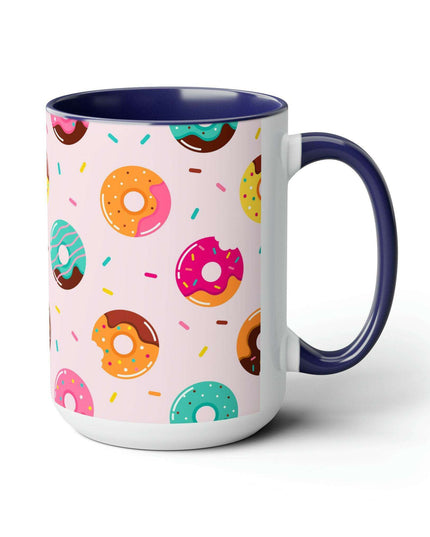 Sophisticated Two-Tone Ceramic Mug Collection - 15oz by Maison d'Elite