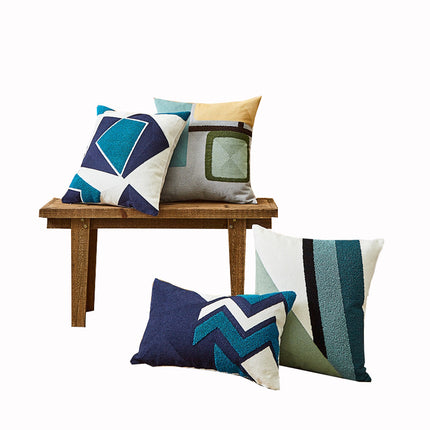 Simple Embroidered Cushion Embroidered Pillow Cover