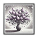 Luxe Lilac Matte Canvas Artwork in Black Pinewood Frame - Environmentally Friendly Choice