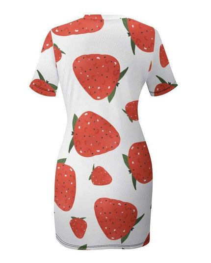 Chic Ivory Short Sleeve Wrap Dress for Women - Ideal for Any Event